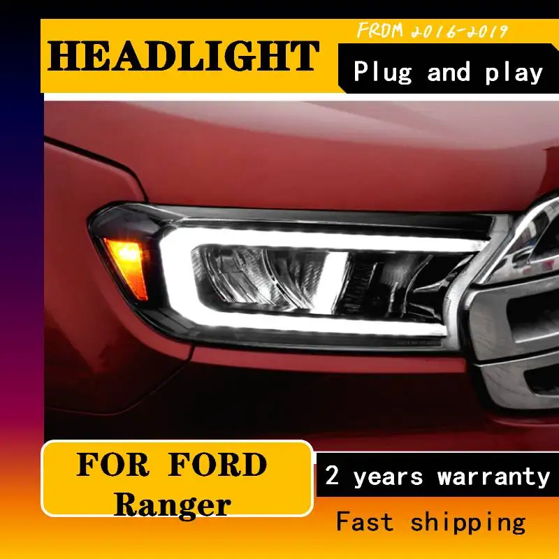 Автомобильные стайлинговые фары для Ranger Everest T6 FL T7 T8 Raptor Endeavour светодиодные 2016-2019
