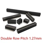 10 шт. SMT SMD 1,27 мм 1,27 двухрядный женский 2*34567810121520304050P Женский Разъем фоторозетка