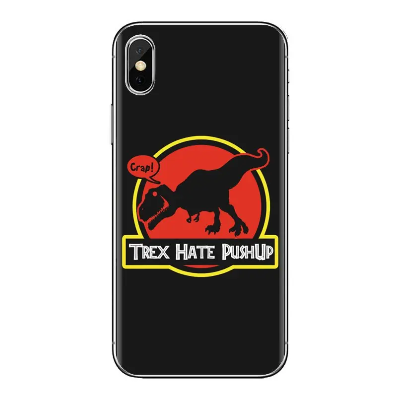 Для Xiao mi 6 A1 Max x 2 5X 6X Red Note 5 5A 4X 4A A4 4 3 Plus Pro T REX has PUSHUPS динозавр прозрачные мягкие чехлы