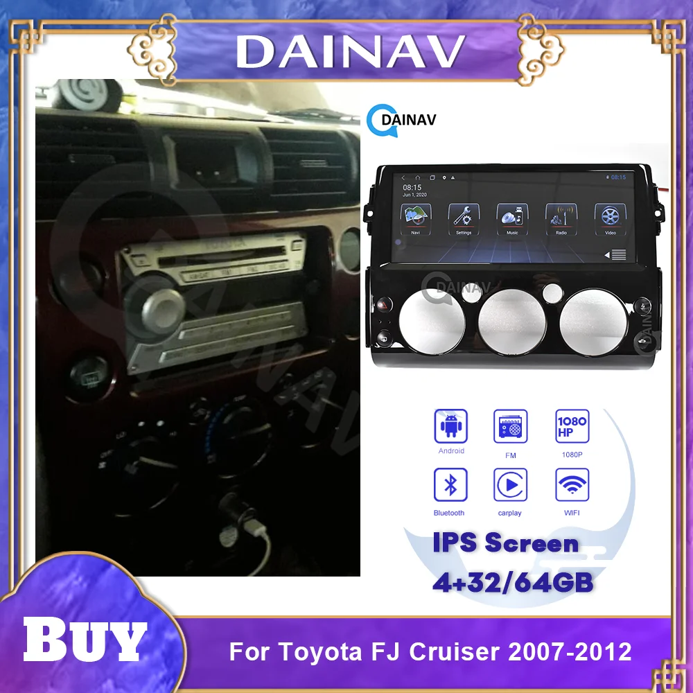 Автомобильный dvd плеер на основе Android GPS навигация для Toyota FJ Cruiser 2007 2012