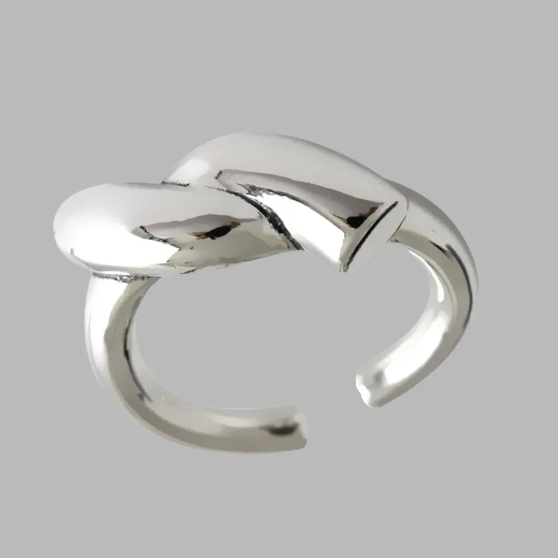 

Hot Sale Gothic 925 Sterling Silver Irregular Chains Rings For Women Bridal Antique Rings Rock Jewelry
