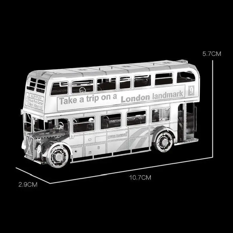 Набор металлических 3d-пазлов для сборки автомобиля сборка лондонского автобуса