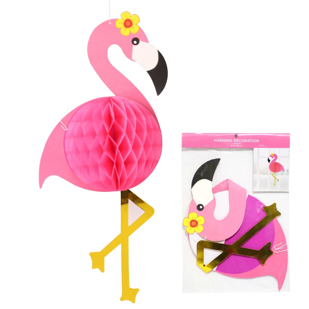 Тканевый мяч с бумажными сотами новые рождественские украшения Фламинго