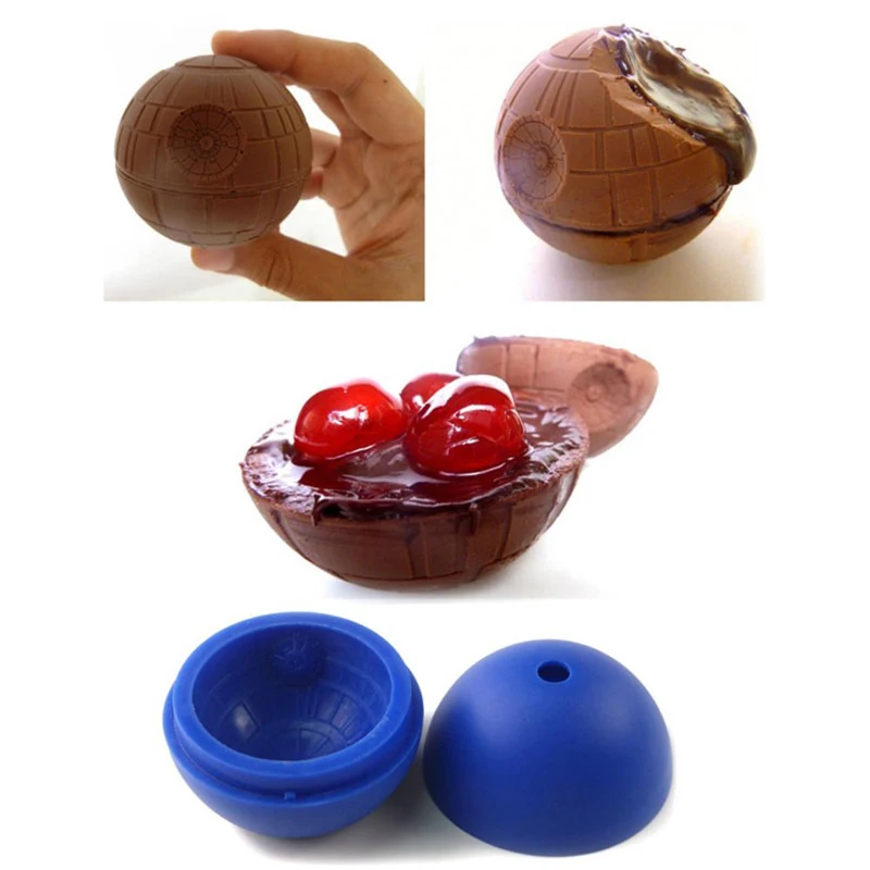 1 шт. производитель мороженого голубая звезда смерти кубик льда формы лотки для