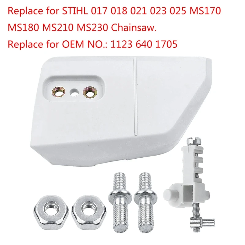 

Chain Sprocket Cover with Adjuster Tensioner Stud Nut for STIHL 017 018 021 023 025 MS170 MS180 MS210 MS230 MS250 Chains