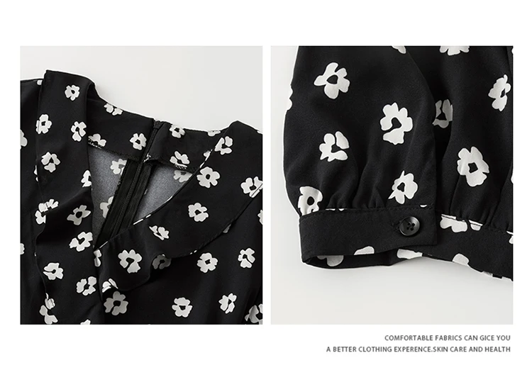 

Women's Dress Chiffon Dresses Short Sleeve V-neck Dress Casual Summer Fashion New Printing Splicing Houthion