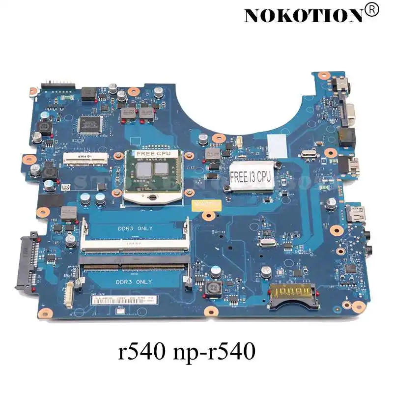 NOKOTION BREMEN C для samsung R540 NP материнская плата ноутбука HM55 DDR3|Материнские платы