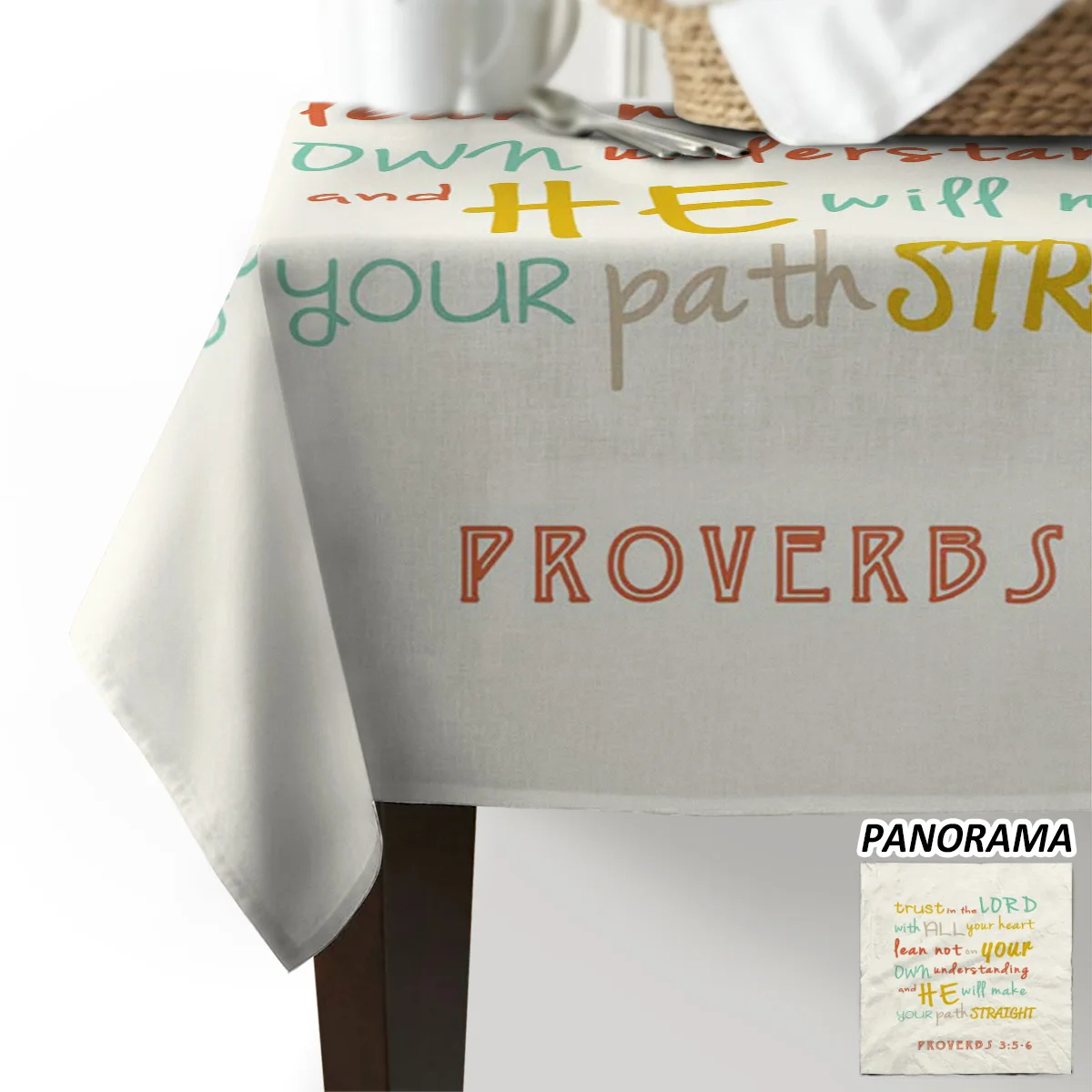 Доверие к лорду со всеми вашими аксессуарами для стола сердца Декоративная