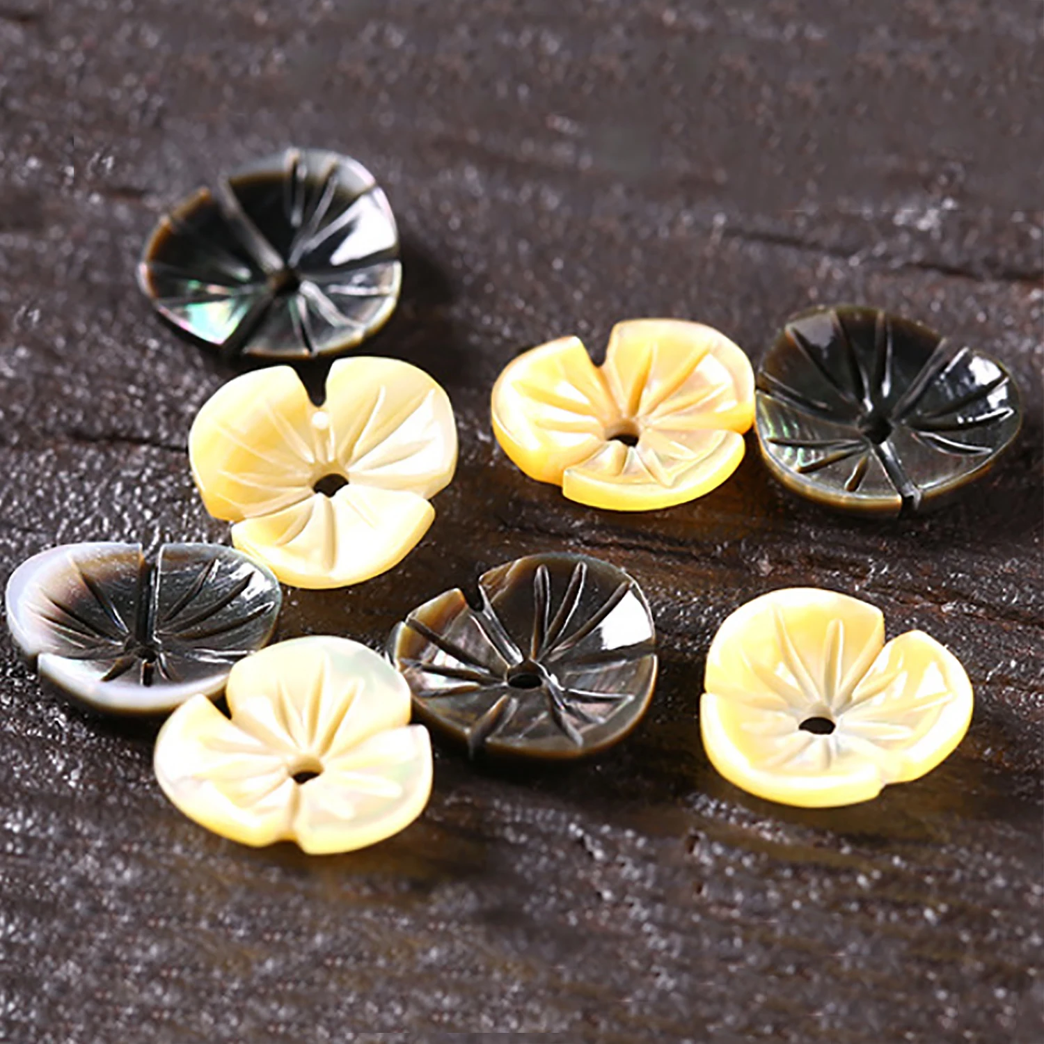 Подвески из натуральных перламутровых ракушек подвески трех лепестков в форме