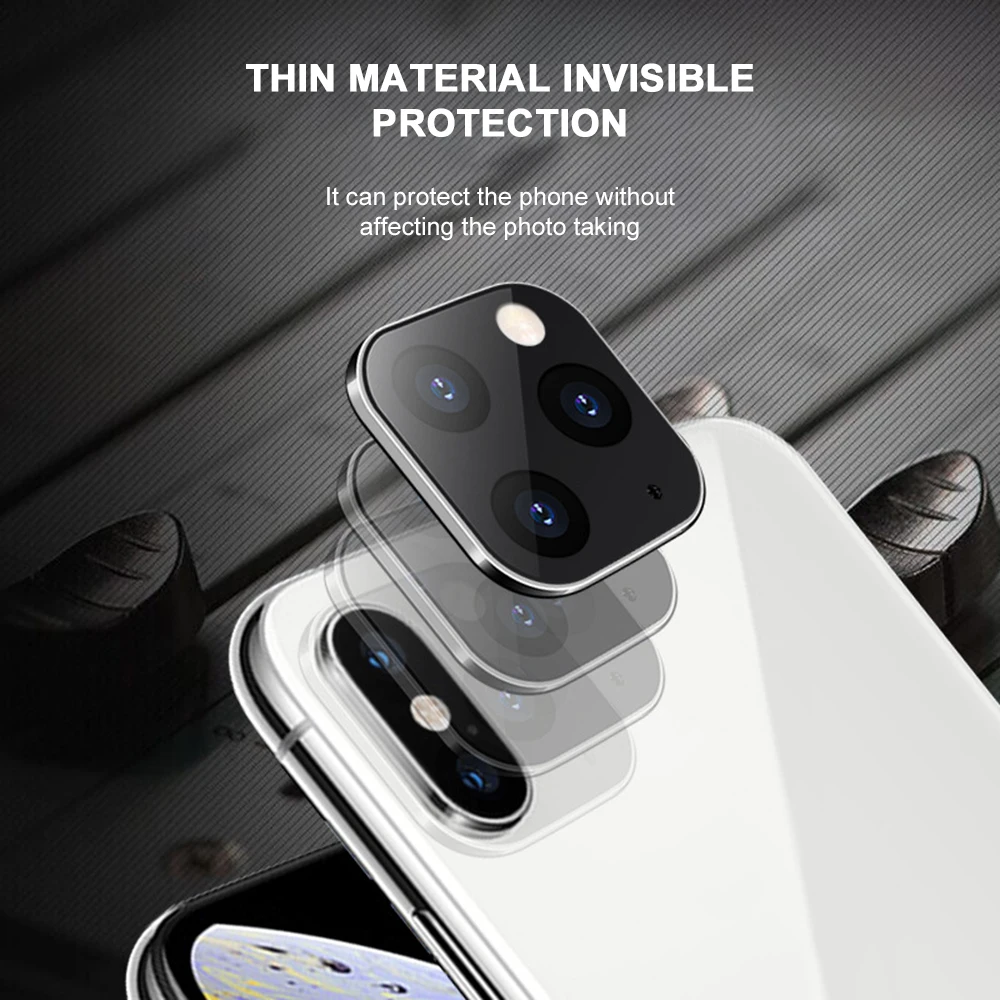Алюминиевый чехол для телефона с объективом камеры для IPhone 11, защитное кольцо для IPhone X XS MAX, защитный чехол для камеры