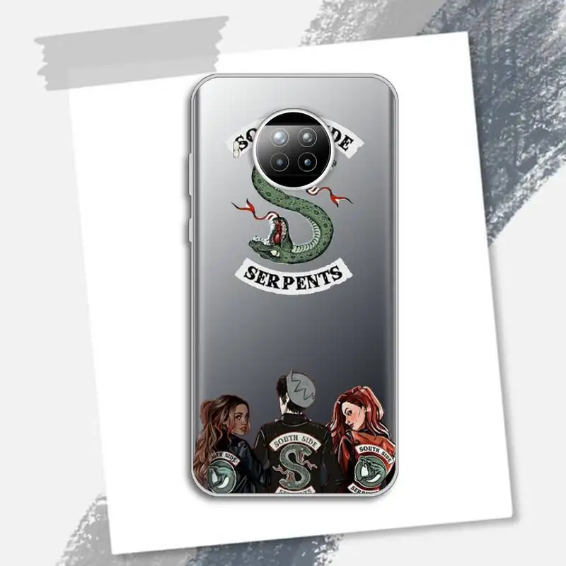 

American TV Riverdale Southside Serpents Phone Case Transparent for Xiaomi Redmi note 10 t 8 9 pro lite 11