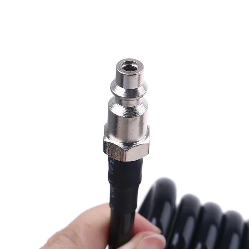 

3/5/7/10/15m Recoil Air Hose Air Compressor Hose with Industrial Solid Coupler & Plug Quick Connect 10/16/23/49 Feet