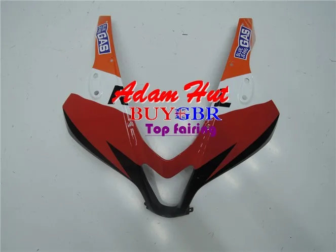 

BUYGBR красно-белая верхняя передняя крышка мотоцикла, обтекатель, хомут для Honda CBR 600RR CBR 600RR F5 2007 2008 2009 2010, АБС-пластик