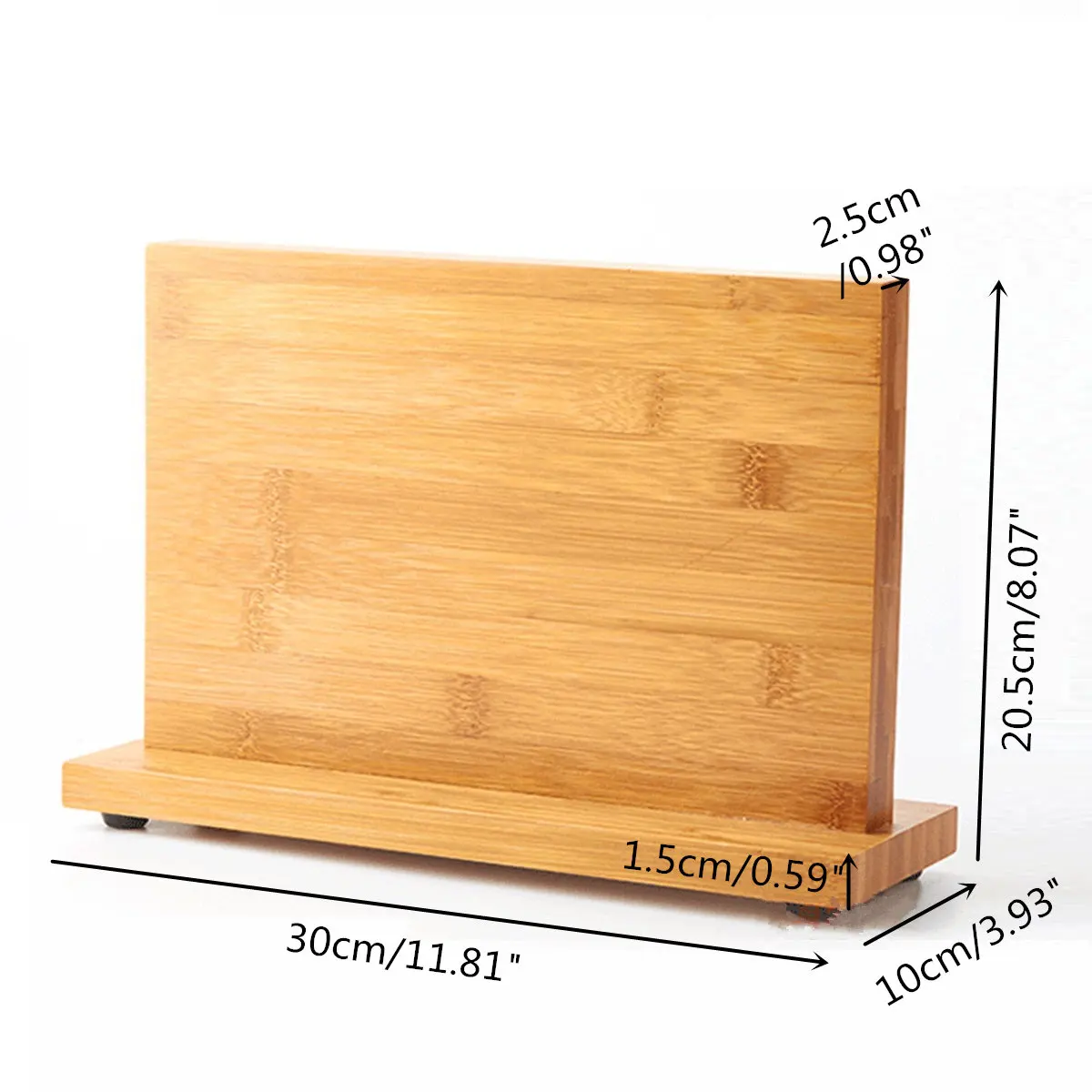 Новейший бамбуковый магнитный держатель для ножей стойка кухни бара блок