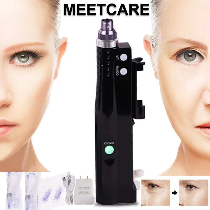 Профессиональный массажер с микроиглами мезо ручка без игл портативный впрыск