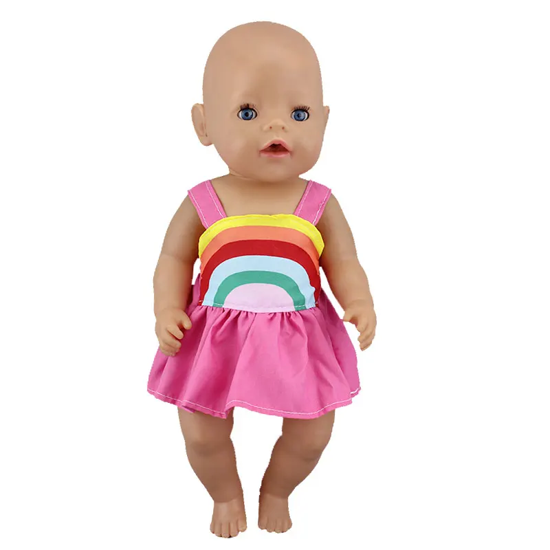 Модное новое платье для детской куклы 43 см 17 дюймов Одежда новорожденных и