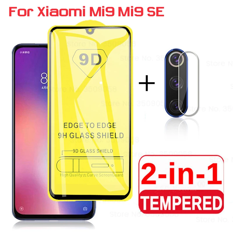 2-в-1 объектив камеры экрана из закаленного стекла для xiaomi mi 9 защитное стекло mi 9 mi 9se защитное стекло на xio mi 9 9se с пленочным покрытием