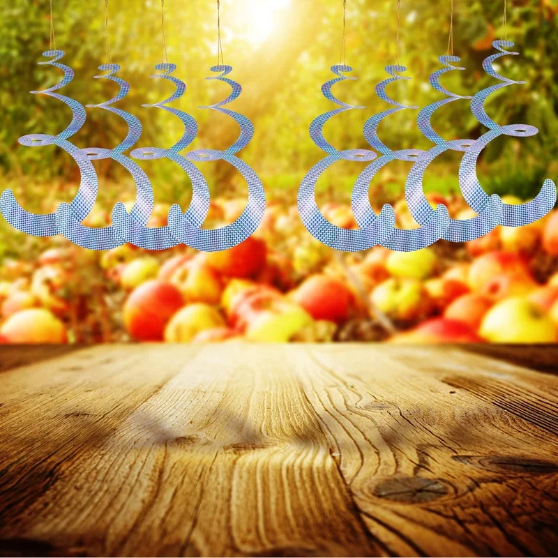 

5Pcs Bird Repellent Control Scare Device Efficient Spiral Bird Deterrent Device Reflect Light for Courtyard Garden Woods