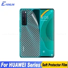 Защитная пленка для задней панели из углеродного волокна для Huawei P50 P40 P20 P30 Pro Lite 5G E Plus P Smart S 2019 2020 2021