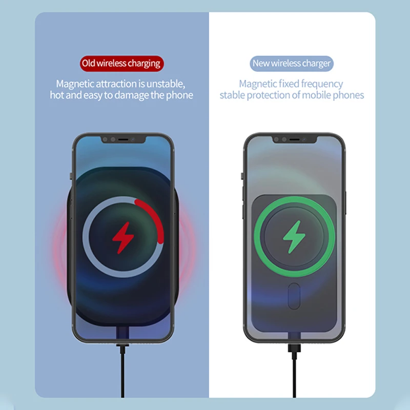 

15W Magnetic Wireless Car Charger Mount Stand For iPhone12 Pro Max Mini Fast Charging Wireless Chargers Phone Holder Magnet