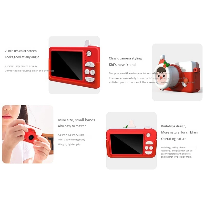 

Kids Camera Children Digital Camera Gift for Kids Boys Girls HD Video Camcorder Camera Toy New Year Gift