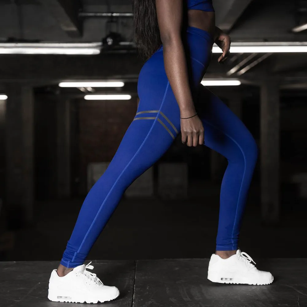 Лоскутные однотонные женские спортивные брюки с высокой талией Леггинсы для