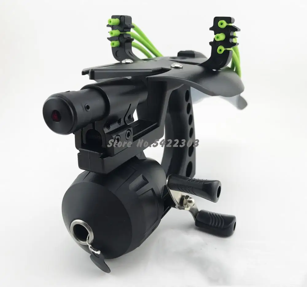 

Black Hunting Slingshot Catapult Fishing Slingshot Outdoor Powerful Laser Slingshot For Shooting Crossbow Bolt Hunt Accessories