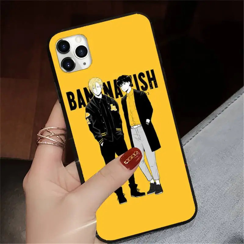 

Banana Fish Anime pattern Phone Case for iPhone 11 12 pro XS MAX 8 7 6 6S Plus X 5S SE 2020 XR