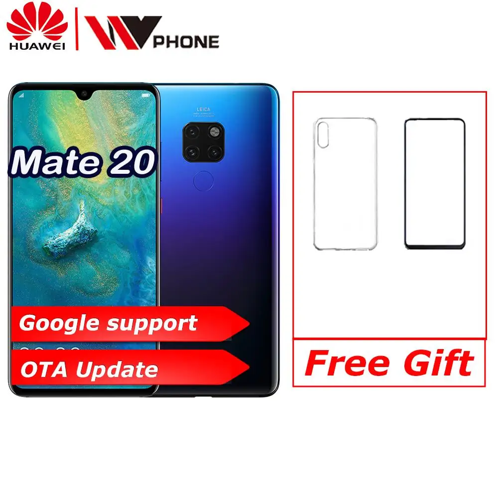 Huawe Mate 20 6G 64G оригинальный мобильный телефон 4G LTE Octa Core 6 53 &quotAndroid 9 0 2244*1080 4000 мАч