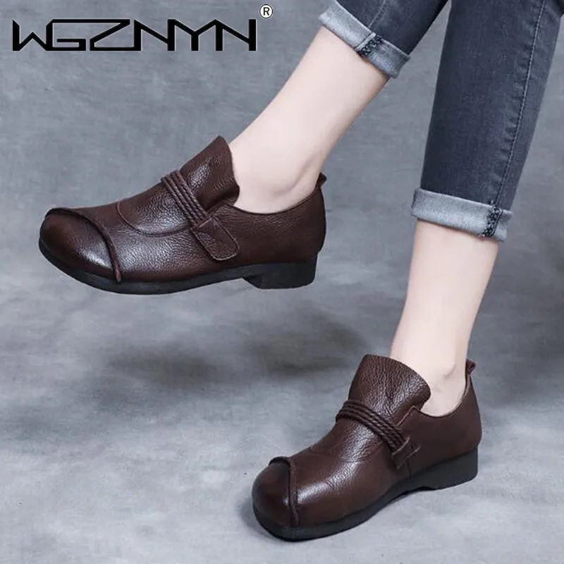 

NEW Spring Autumn Women Fashion Soft Comfortable Sports Shoes Female Square Toe Low Heels PU Leather Casual Travel Mujer Zapatos