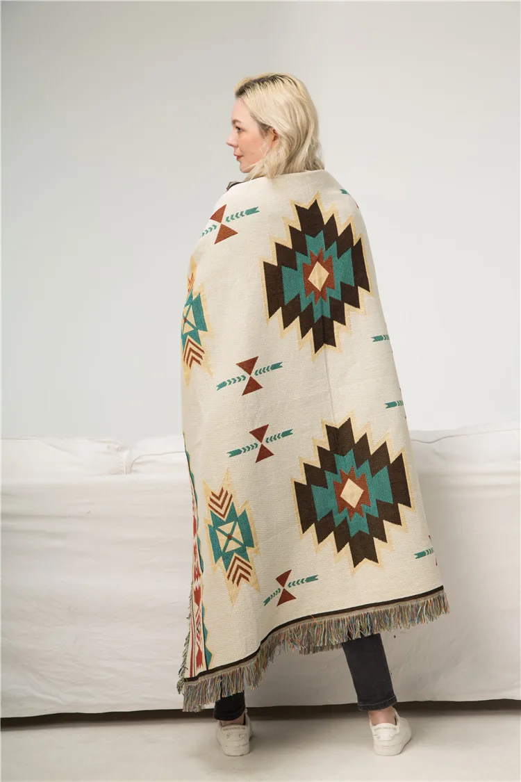 Геометрические американские кантри гобелен украшения Досуг пледы одеяло