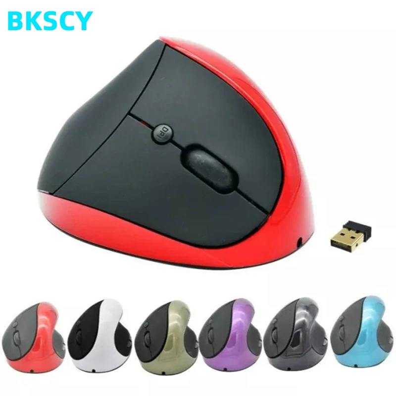 

Bkscy 2.4Ghz Wireless Mouse Optical Healthy Ergonomic Mouse 6 Buttons With DPI Vertical Mouse For PC laptop Computer mice