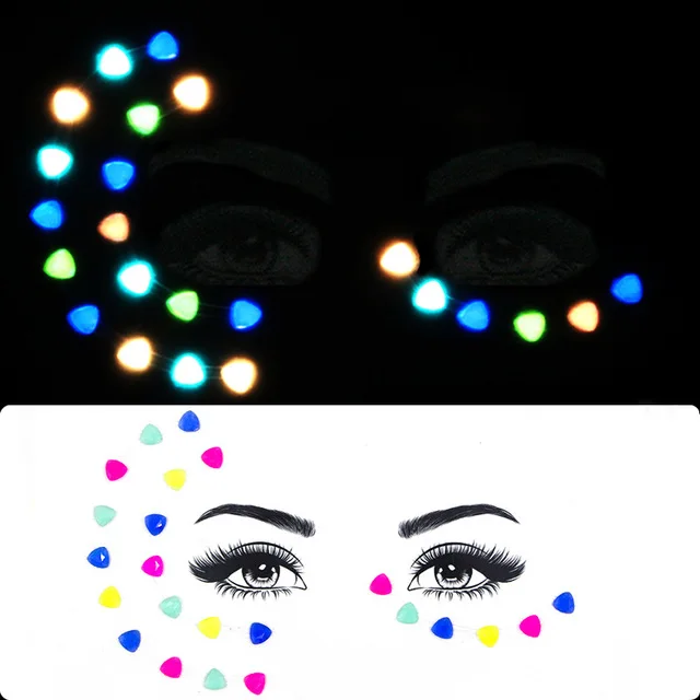 

Rhinestone Glitter Temporary Tattoo Stickers Face Body Jewel Music Festival Party Makeup Tool Flash Face Crystal Tatoo Stickers