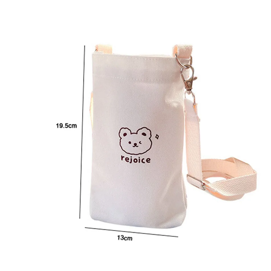 Мультяшная Холщовая Сумка рукав для чашки милый термос стеклянная