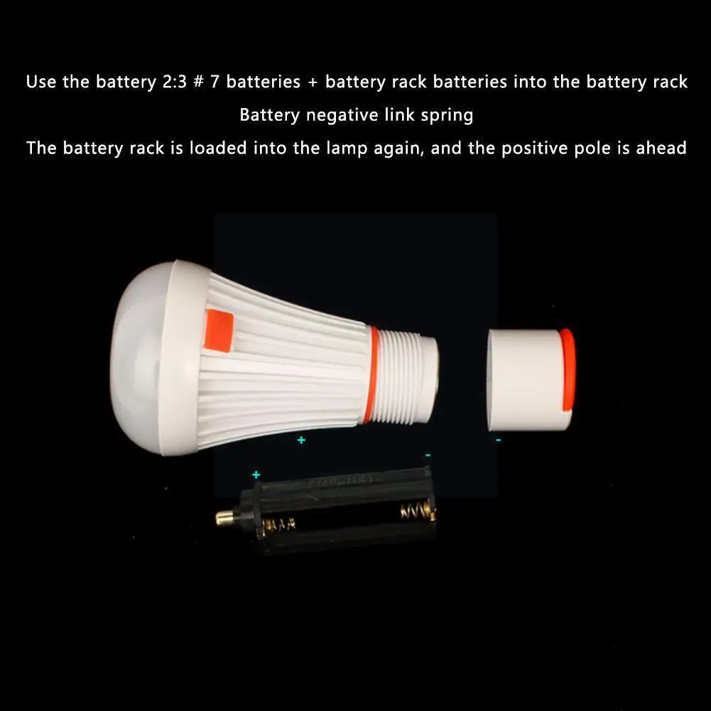 

Hanging Bulb Type Night Light 3W Portable Camping Tent Lighting Lantern 4 Bulb LED Flashlight ABS LED Modes Torch Light 6 T Q1R3