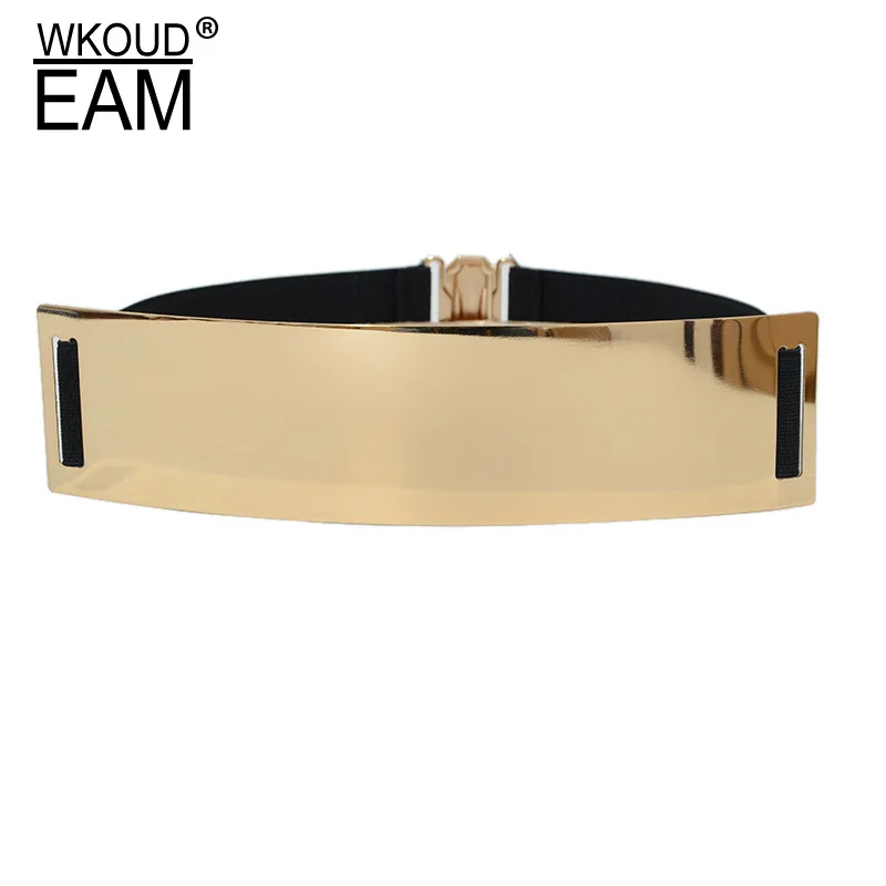 Женский пояс-корсет ZL089 однотонное украшение из металла с широким поясом