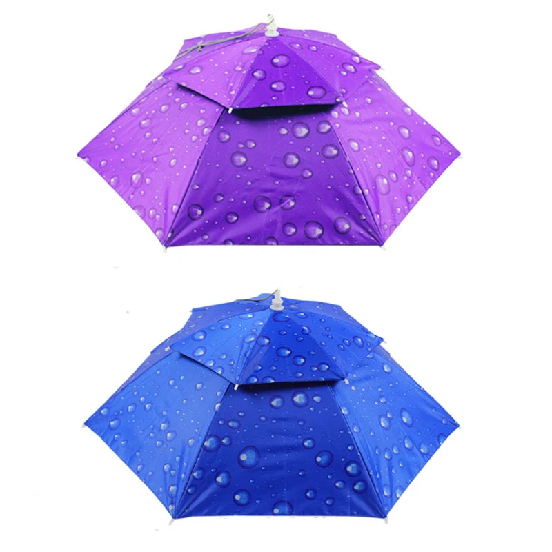 Портативный зонтик шляпа от солнца козырек 77 см Водонепроницаемая уличная