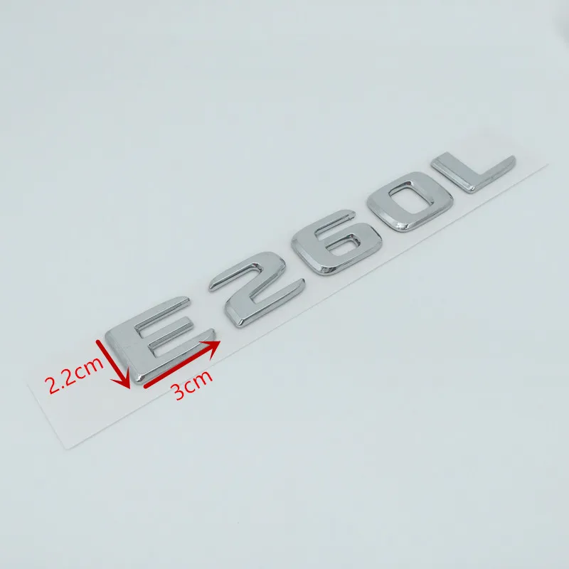 1 шт. C200L C260L C300L E260L E300L E320L E350L S680 S560 S450 4matic Автомобильная буква задняя фотография