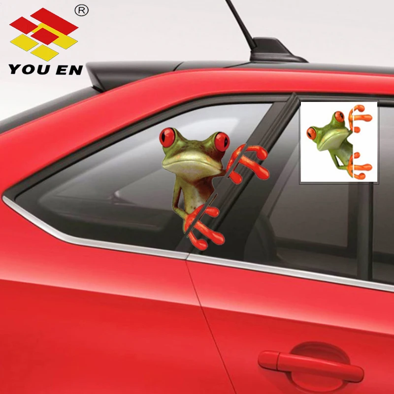 YOUEN 3D Peep Frogs забавный стикер для автомобиля Стайлинг Виниловая наклейка