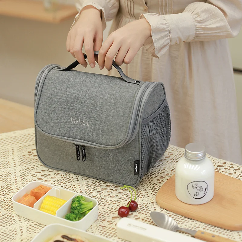 

Women Men Large Thermal Lunch Bags Insulated Ice Pack Cooler Tote Bags Portable Outdoor Picnic Drink Food Beer Storage Container