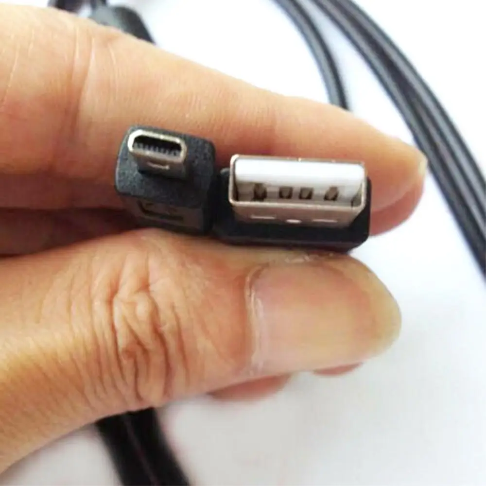 USB кабель для передачи данных и камеры черный 4 9 футов 59 дюймов 1 5 м 8 Pin UC E6 Olympus