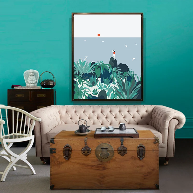 

Snow Mountain Seascape Coast Forest Grassland Beach DIY Painting Digital Art Painting Digital Family Hotel Decorative Painting