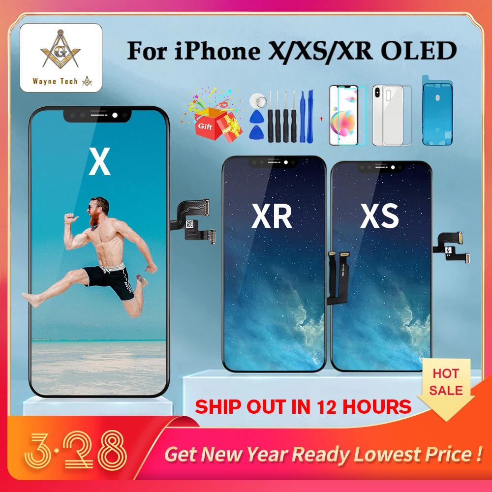 OLED дисплей для iPhone X XS XR запасной экран реальные цвета|iphone lcd|display screenlcd screen display |