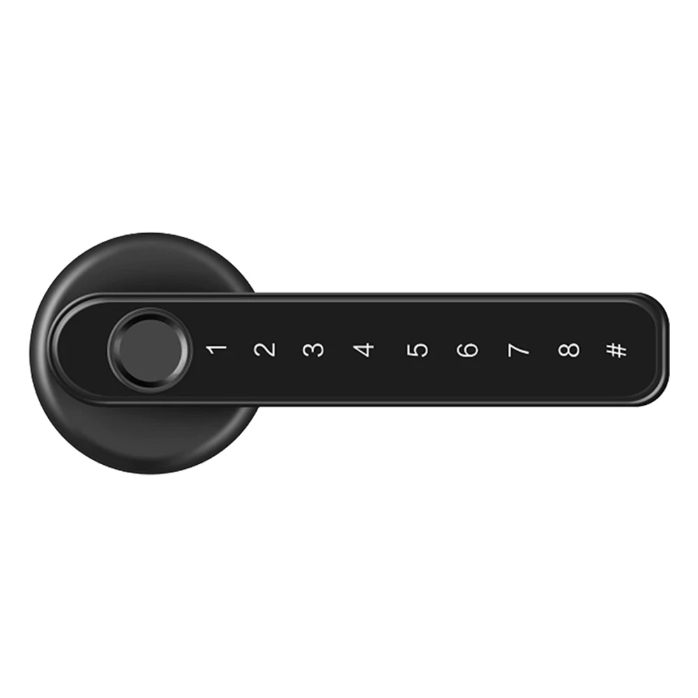 

Fingerprint Electronic Door Lock Smart Bluetooth Password Handle Lock Electric Handle Lock Wooden Door For Home Office