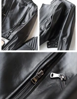 2020 Genuine Leather Jacket Spring Sheepskin Coat For Women Short Motorcycle Coats Real Leather Jackets Outwear 22294