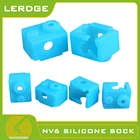 Детали для 3D-принтера LERDGE V6, силиконовый Носок, подогрев блока, использование XCR-NV6, нагревательный блок, экструдер Hotend, синий, 1 шт.