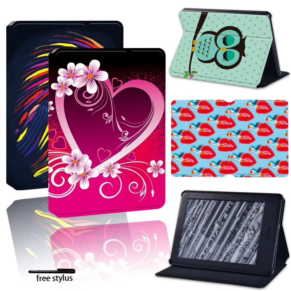 

For Amazon Kindle 8th 10th Gen 6 inch/Kindle Paperwhite 1/2/3/4/5 Foldable Protective Leather Stand Tablet eReader Cover Case