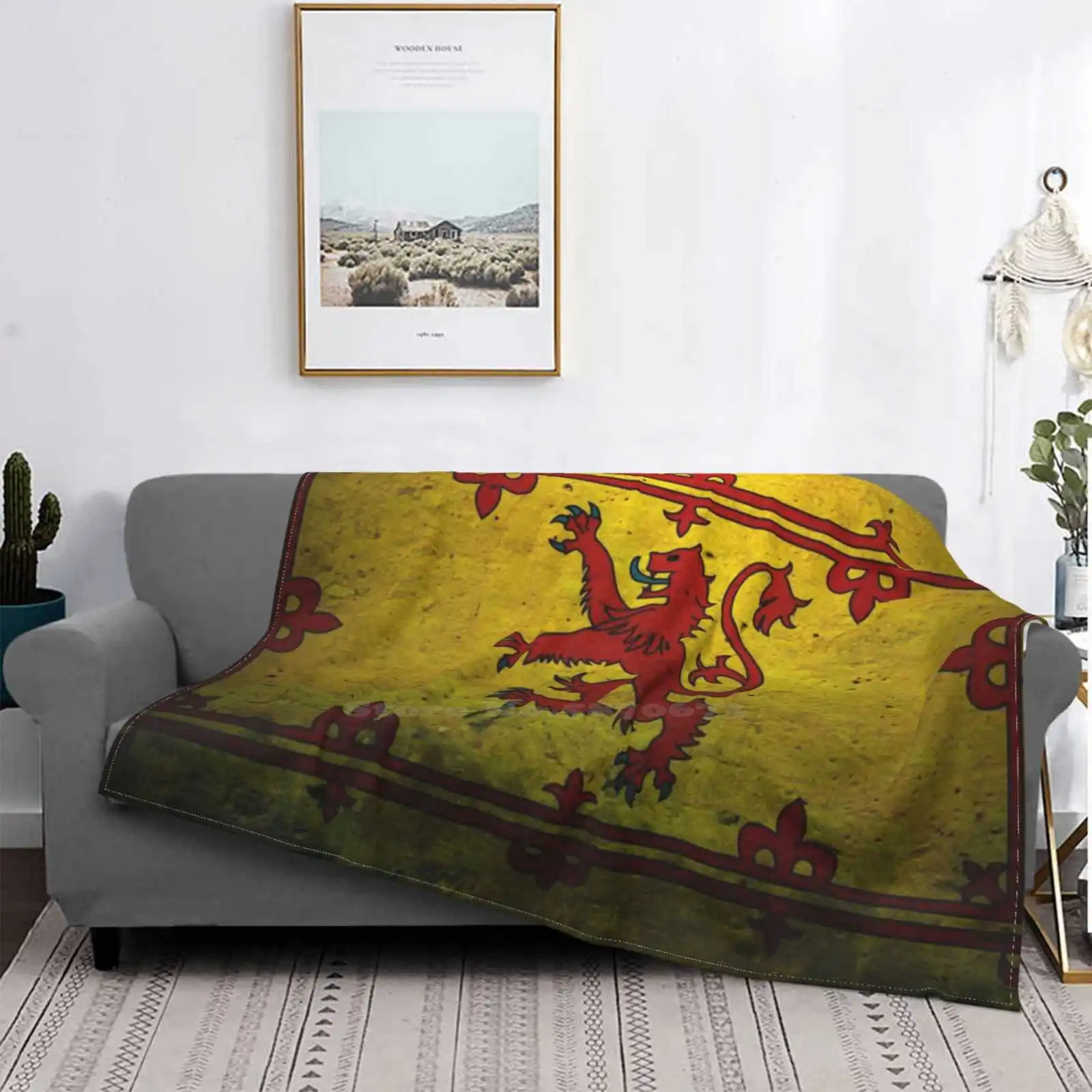 Шотландский Флаг | Панго льва Фотосессия Яркие светлые Супермягкие теплые легкие