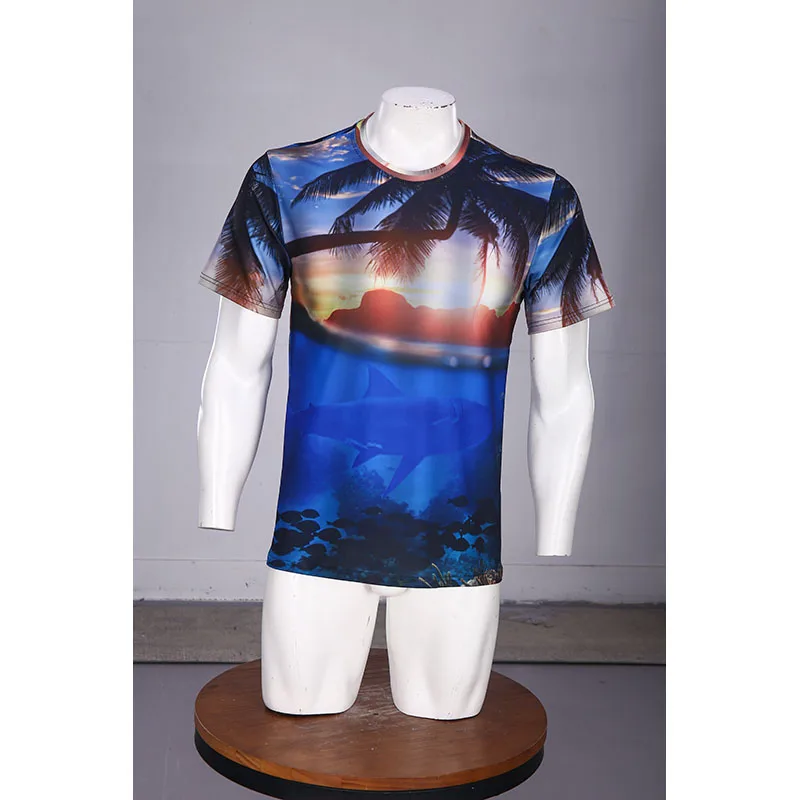 Новая Оригинальная Гавайская Пляжная футболка с принтом Повседневная Свободная