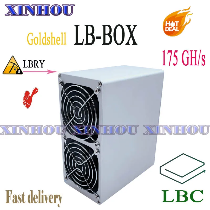 In stock Goldshell LB-BOX 175GH/s LBRY LBC ASIC miner More economical than CK-BOX KD-BOX Mini-DOGE LT5 KD5 KD2 S19 L7 Z15 L3+ A9